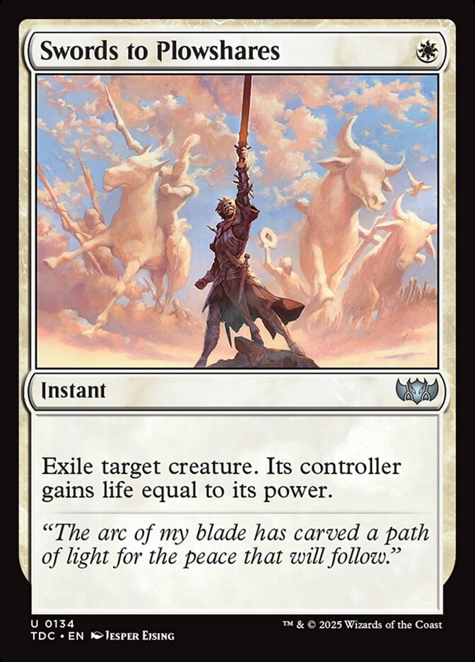 Swords to Plowshares card front