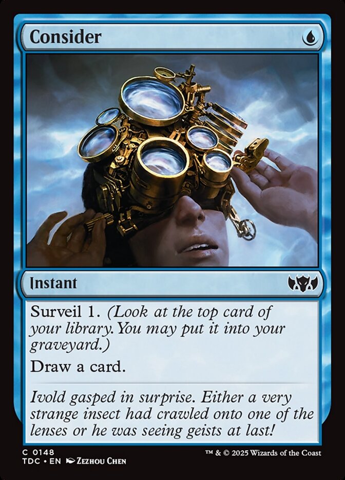 Consider card front