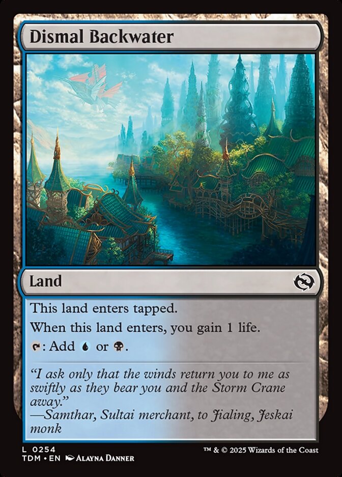 Dismal Backwater card front