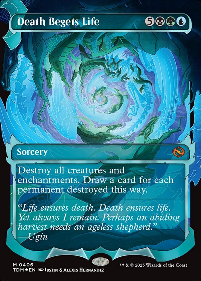 Death Begets Life card front