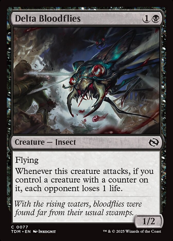 Delta Bloodflies card front