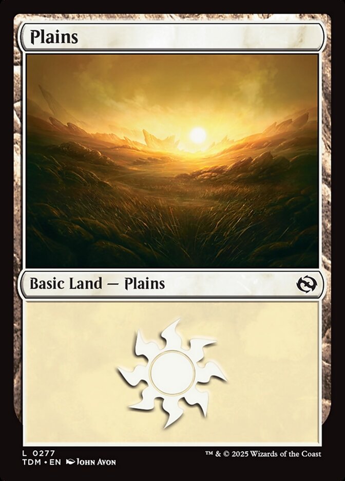 Plains card front