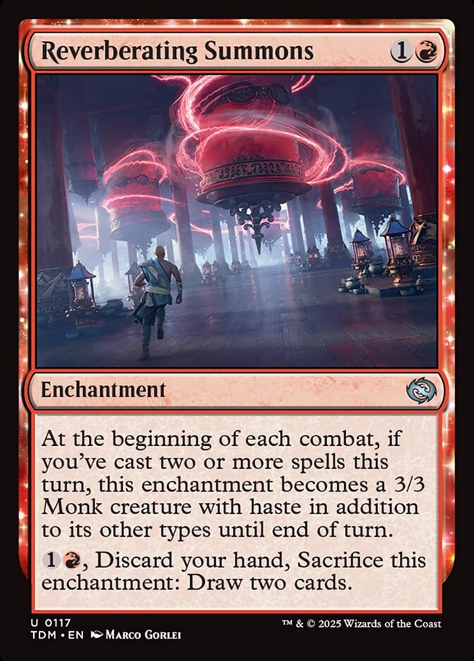 Reverberating Summons card front