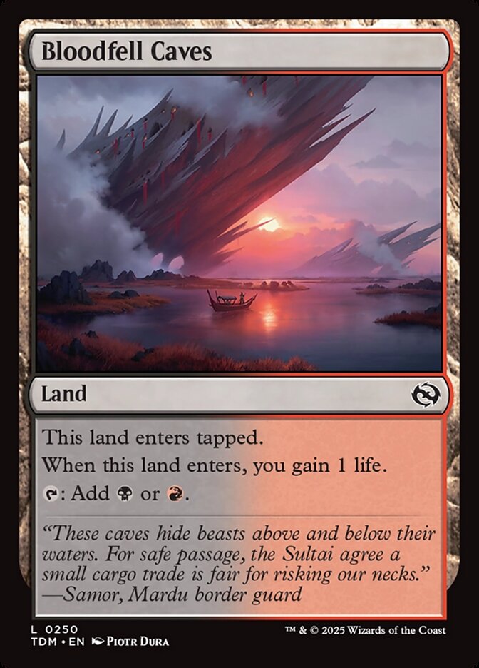Bloodfell Caves card front