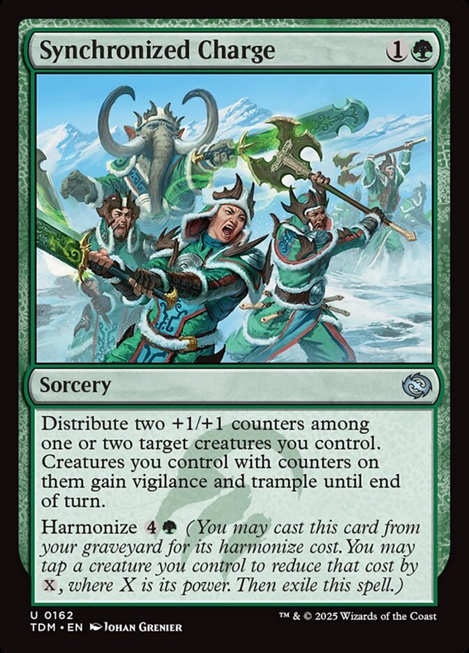 Synchronized Charge card front