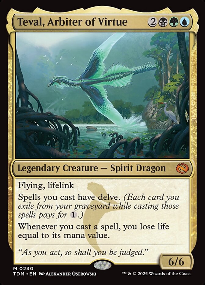 Teval, Arbiter of Virtue card front