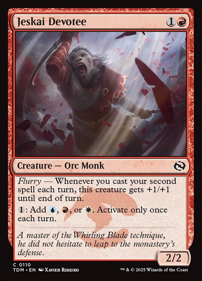 Jeskai Devotee card front