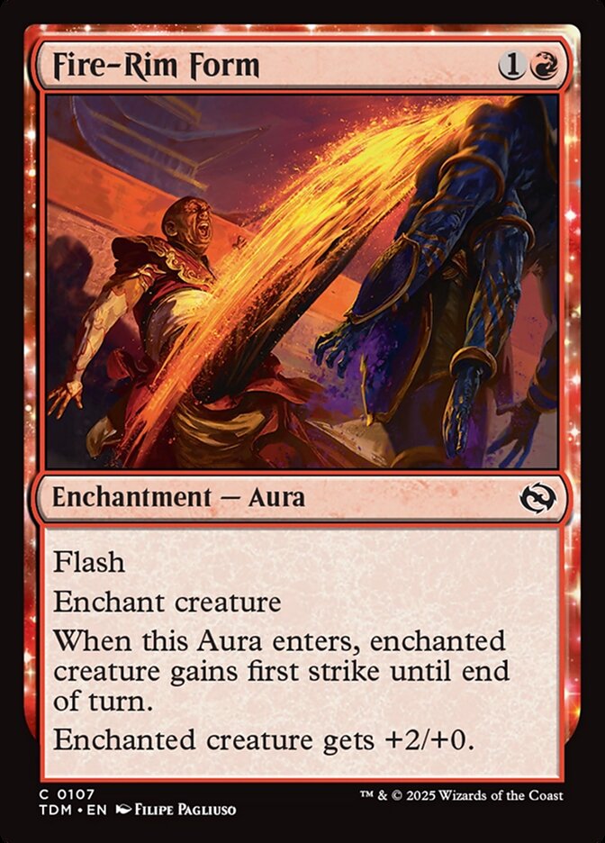 Fire-Rim Form card front