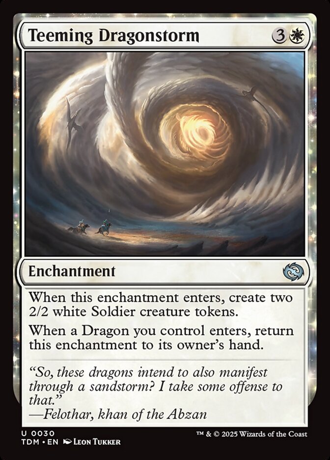 Teeming Dragonstorm card front