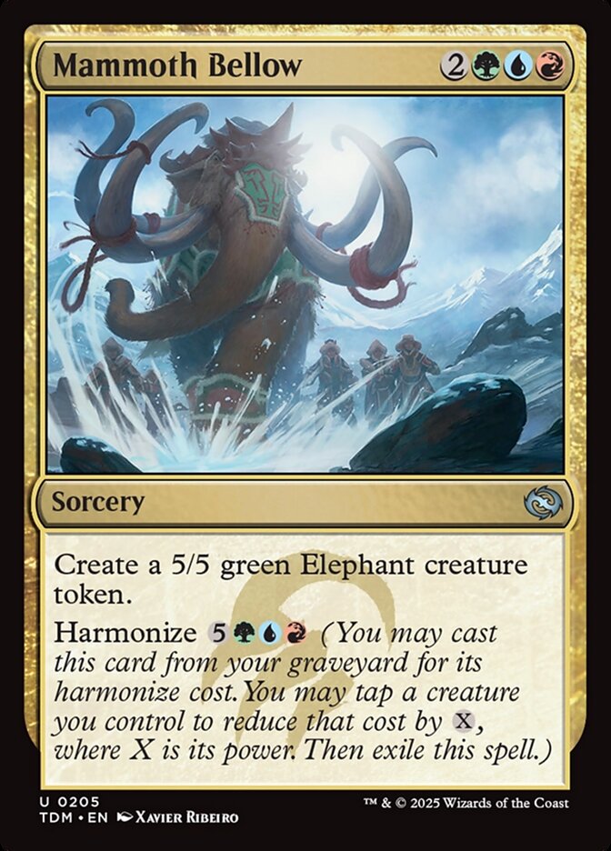Mammoth Bellow card front