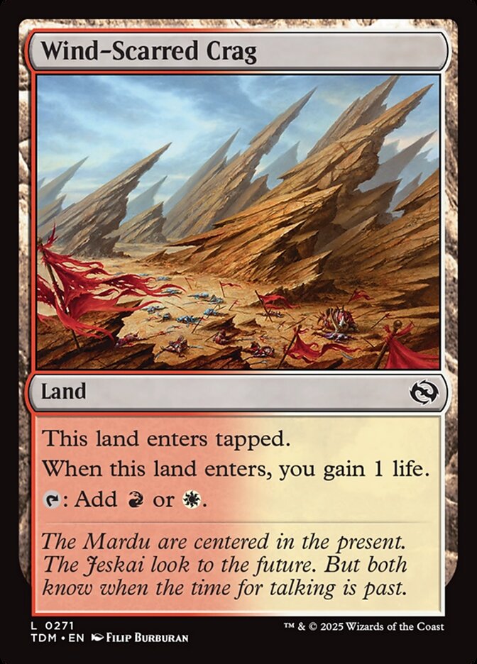Wind-Scarred Crag card front