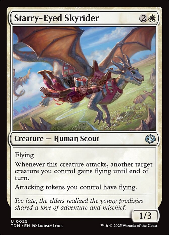 Starry-Eyed Skyrider card front