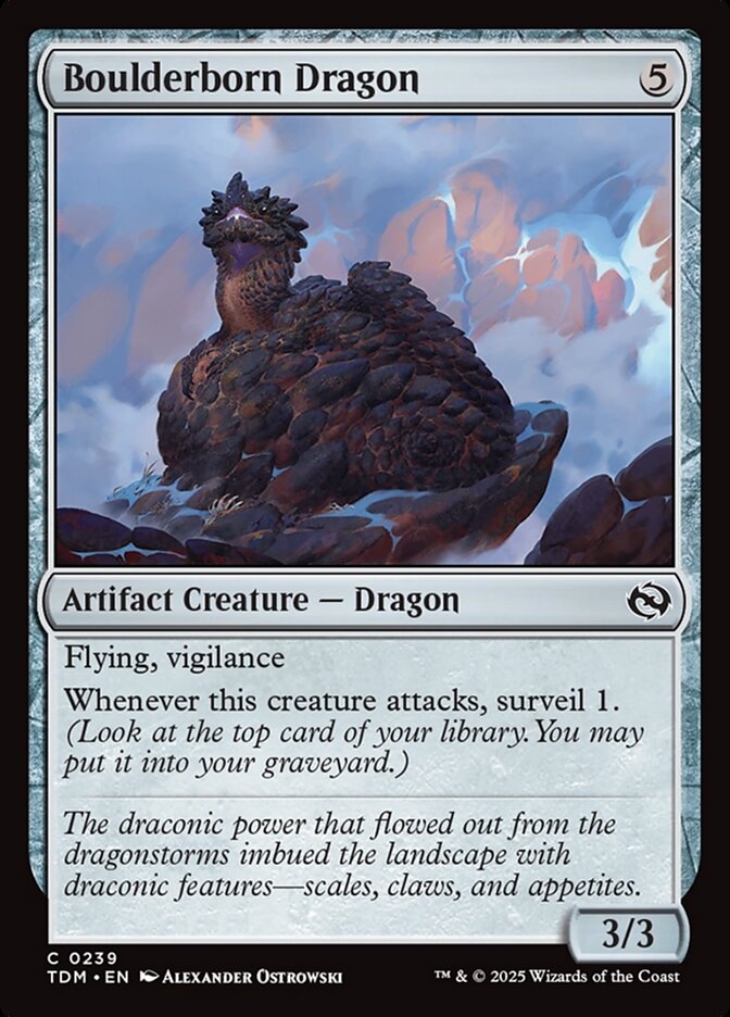 Boulderborn Dragon card front