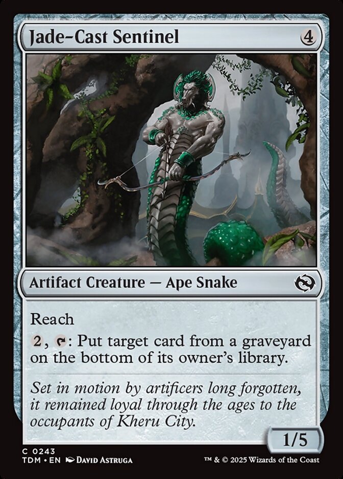 Jade-Cast Sentinel card front