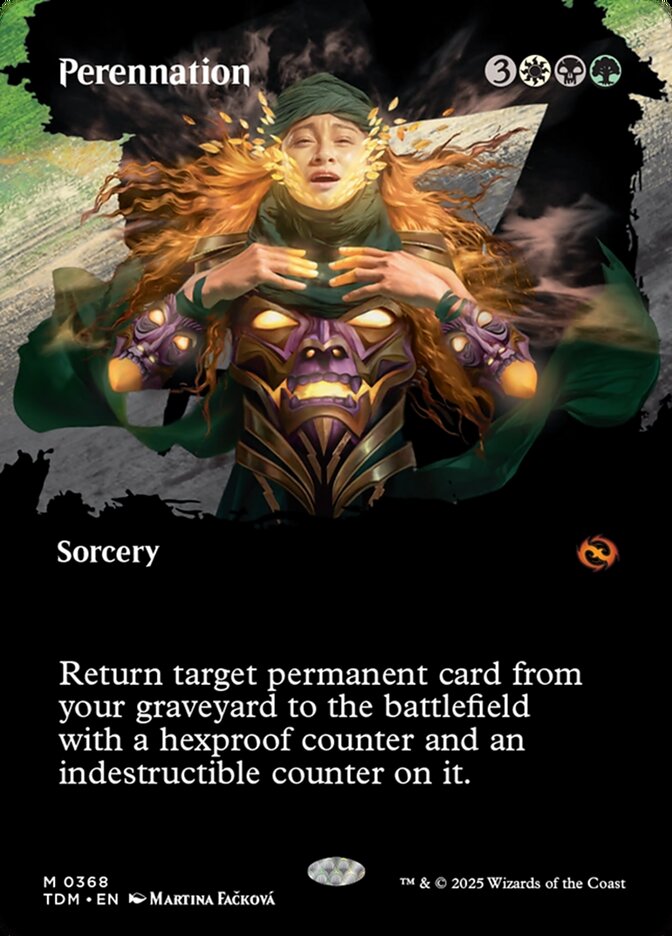 Perennation card front
