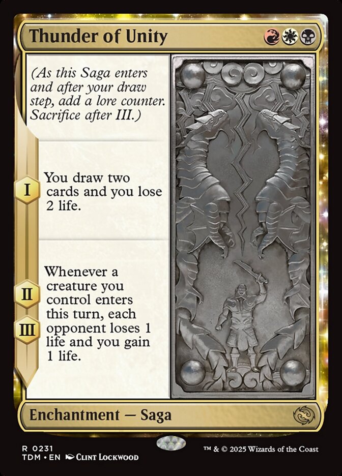 Thunder of Unity card front