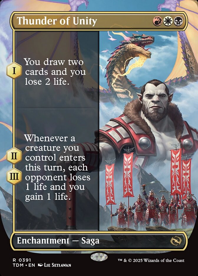 Thunder of Unity card front
