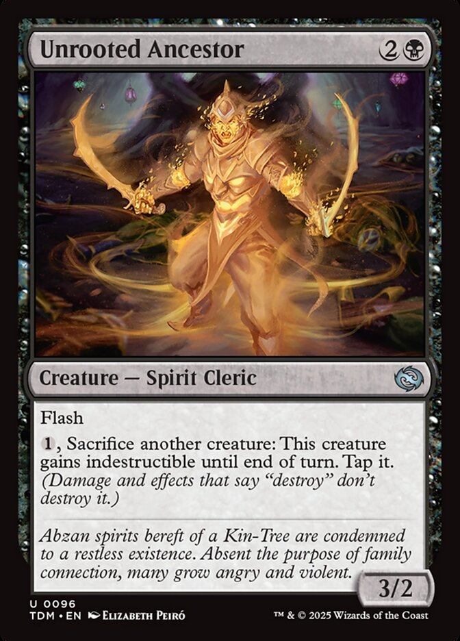 Unrooted Ancestor card front
