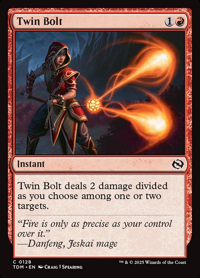 Twin Bolt card front