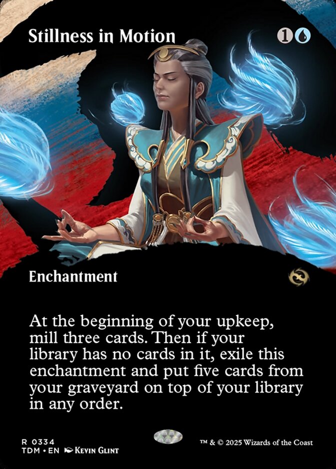 Stillness in Motion card front