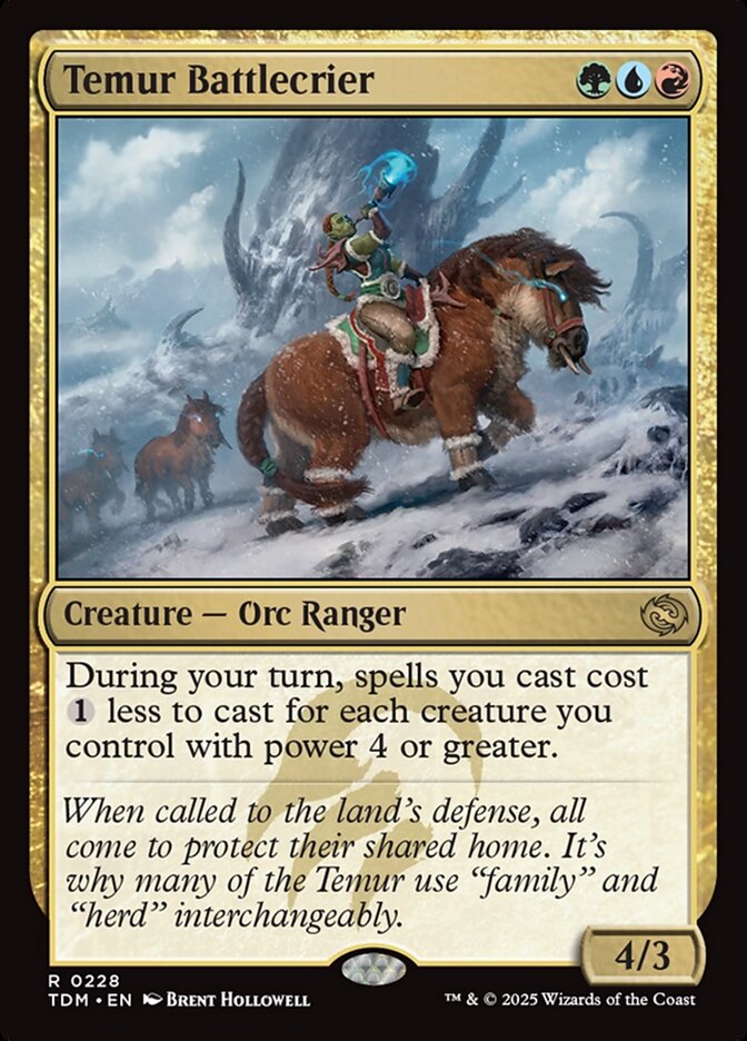 Temur Battlecrier card front