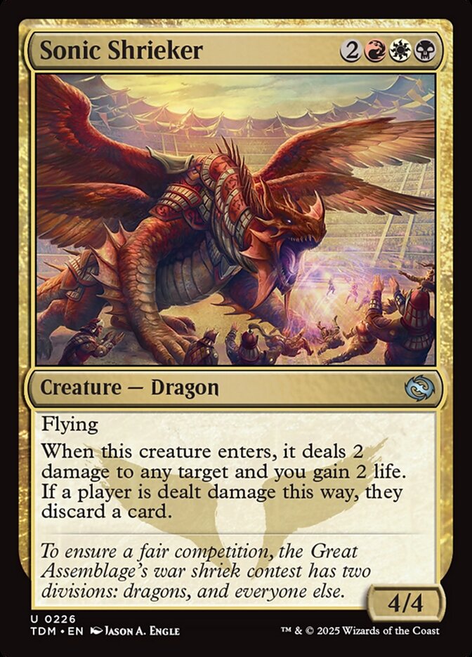 Sonic Shrieker card front