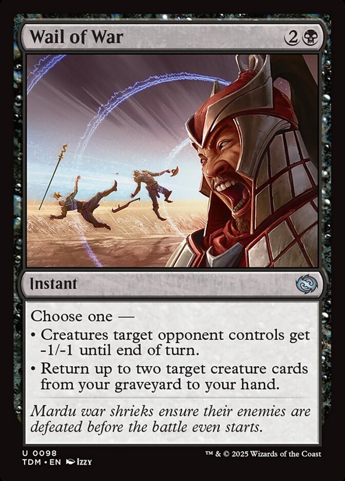Wail of War card front