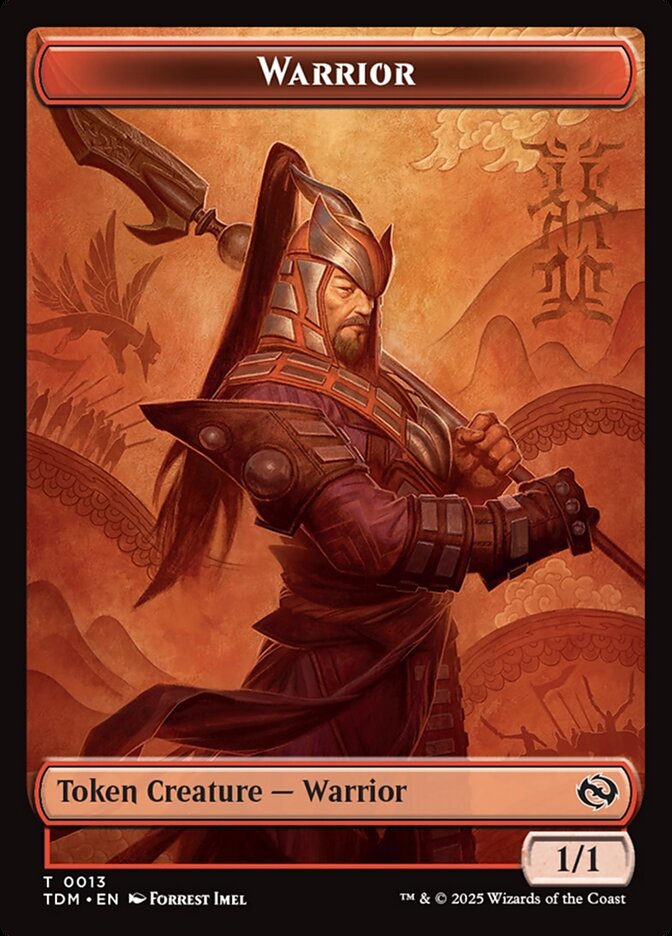 Warrior card front