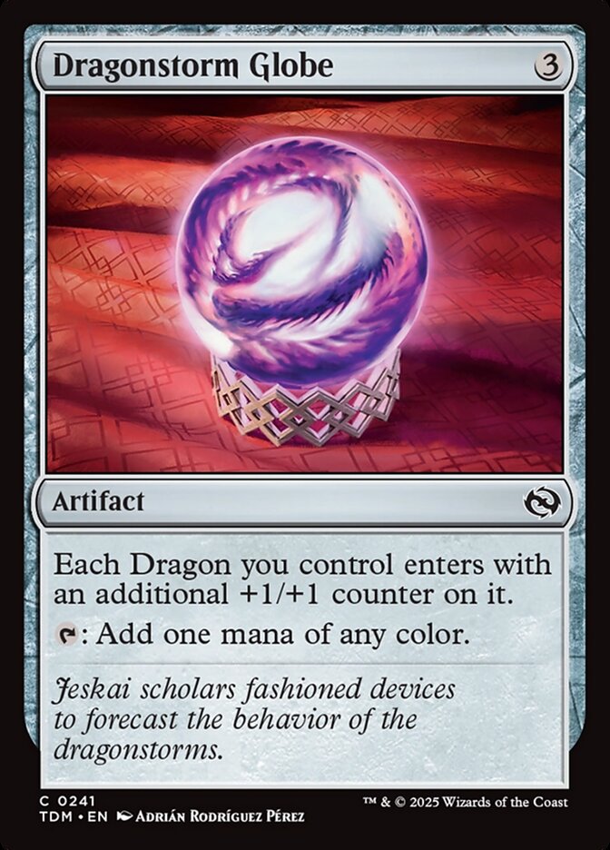 Dragonstorm Globe card front