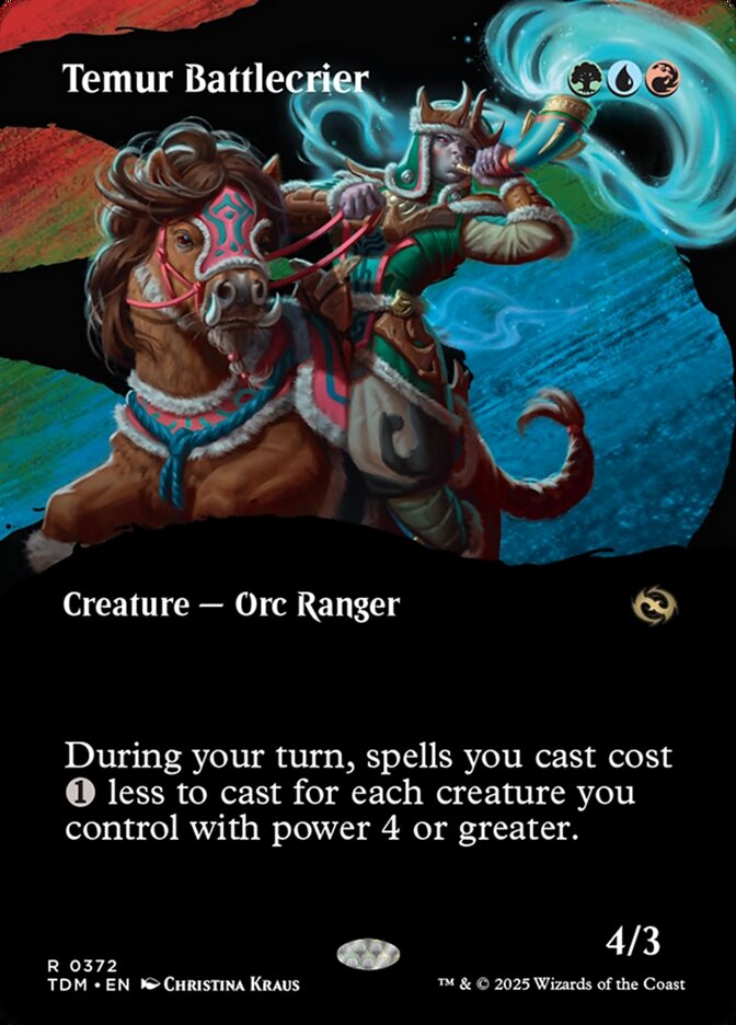 Temur Battlecrier card front