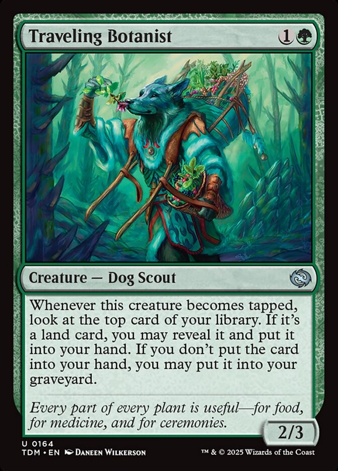 Traveling Botanist card front