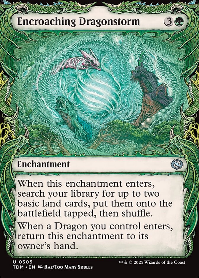 Encroaching Dragonstorm card front