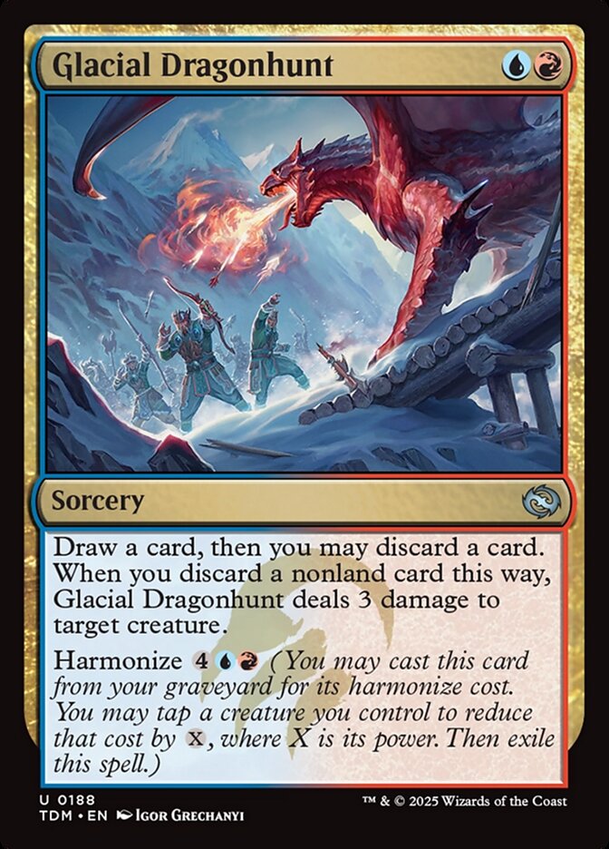 Glacial Dragonhunt card front
