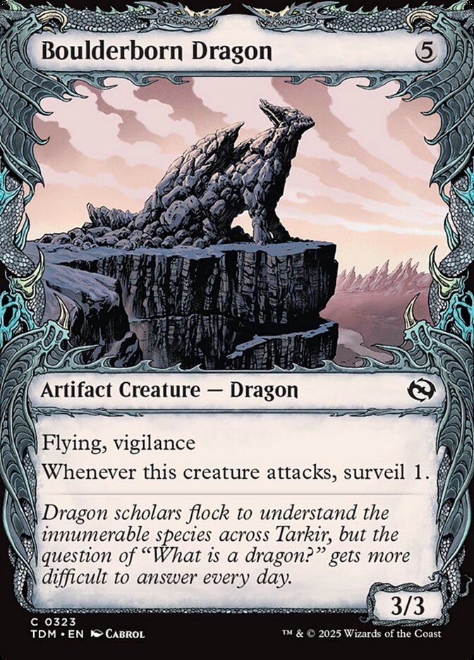 Boulderborn Dragon card front