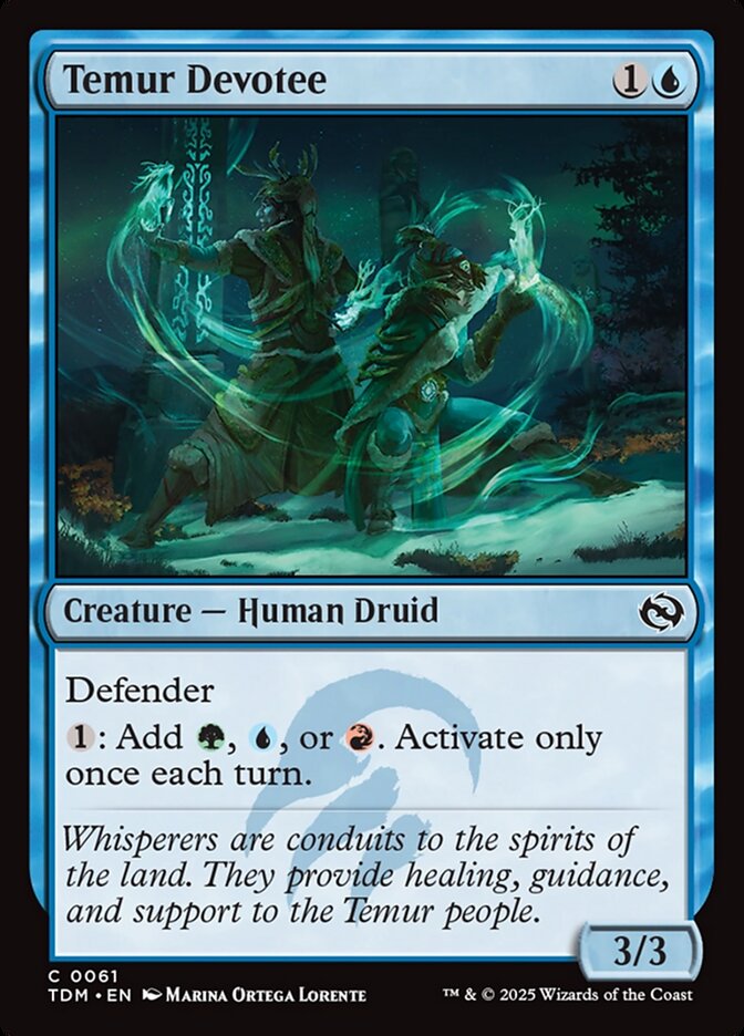 Temur Devotee card front
