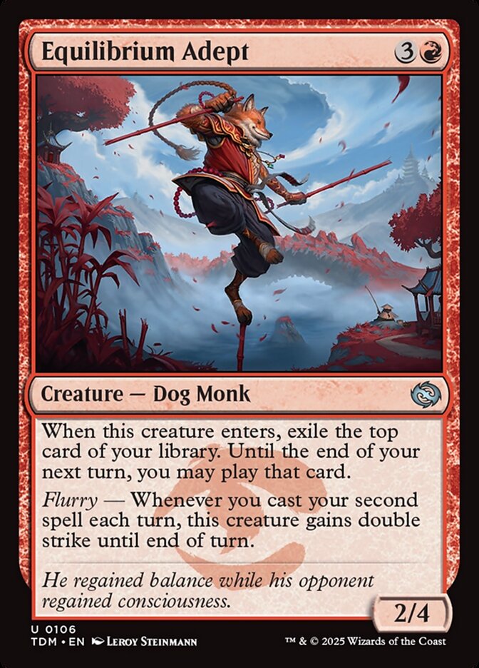 Equilibrium Adept card front
