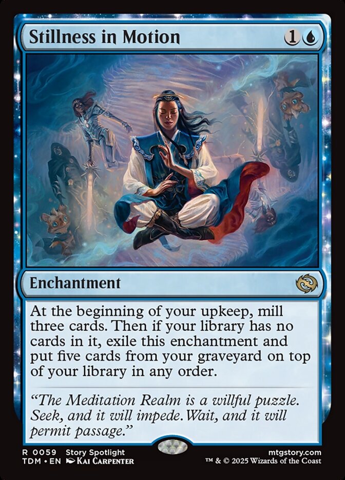 Stillness in Motion card front