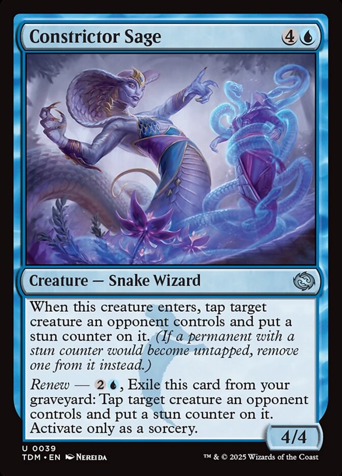 Constrictor Sage card front