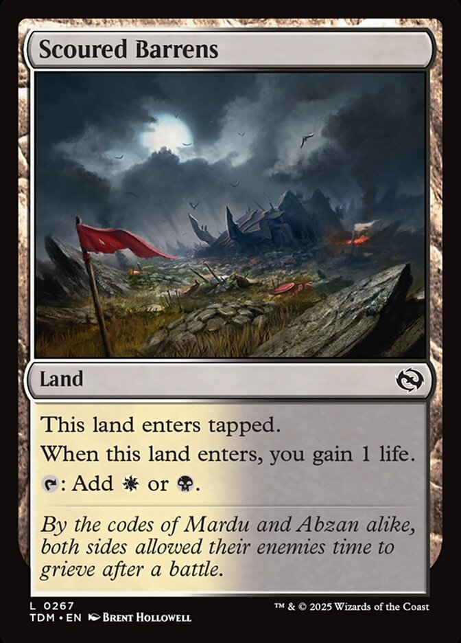 Scoured Barrens card front