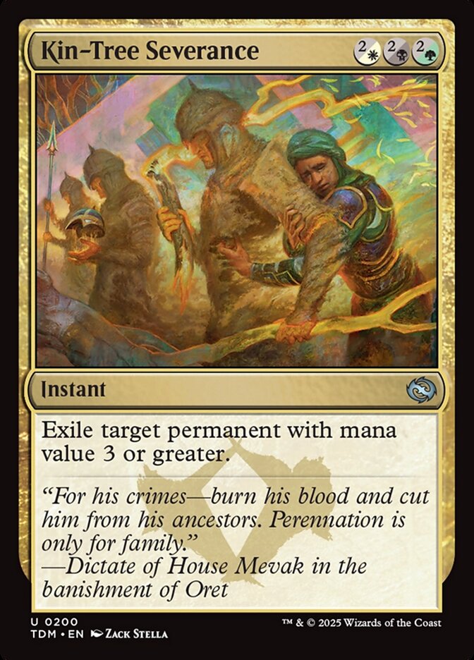 Kin-Tree Severance card front