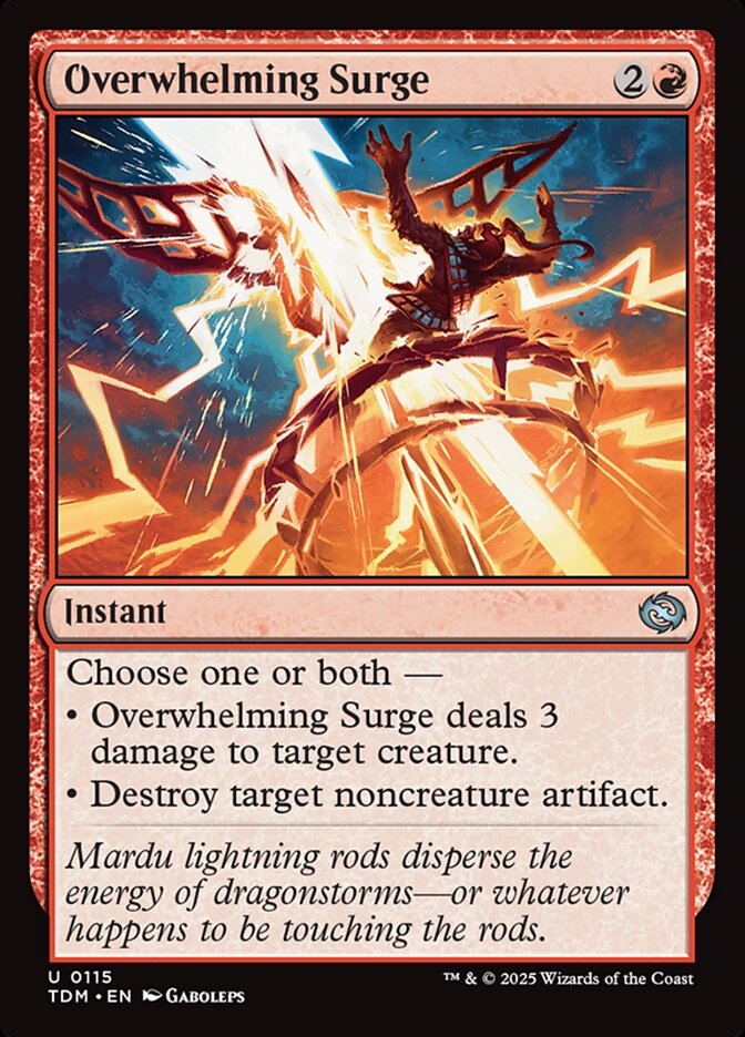 Overwhelming Surge card front