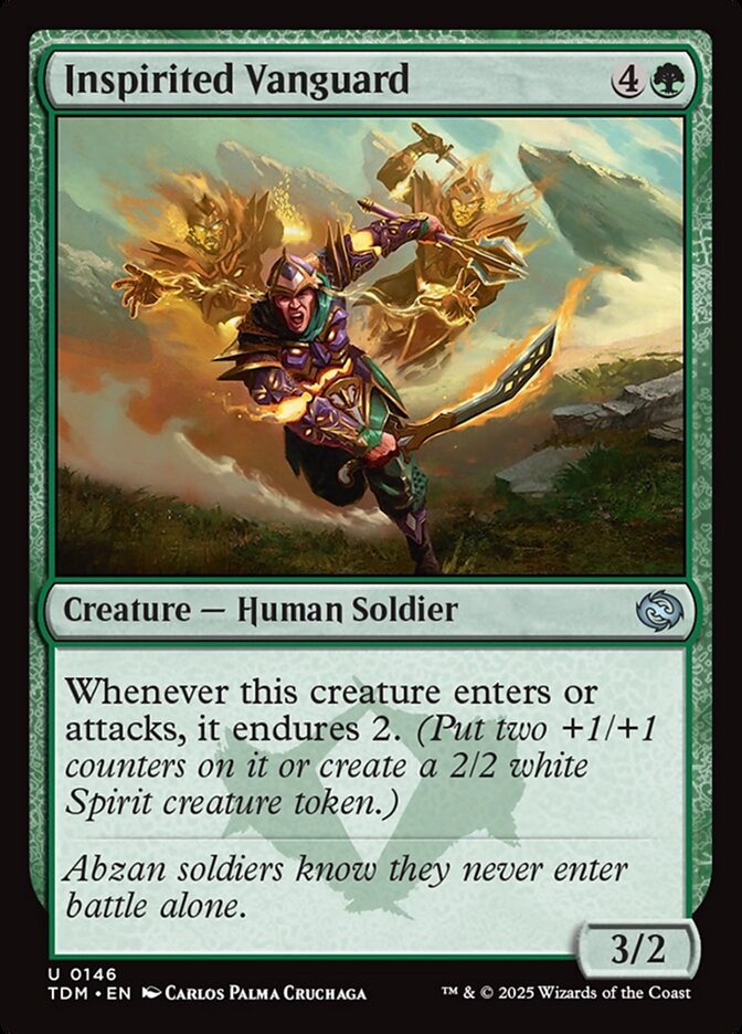 Inspirited Vanguard card front