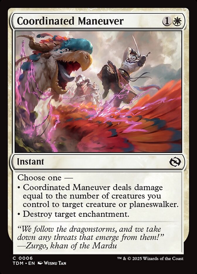 Coordinated Maneuver card front