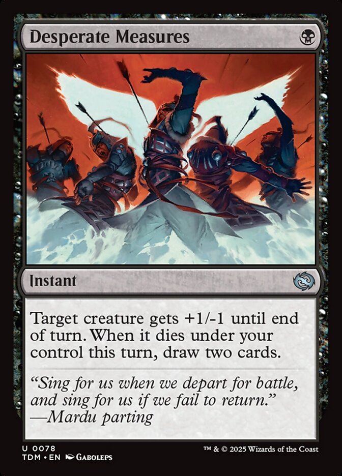 Desperate Measures card front