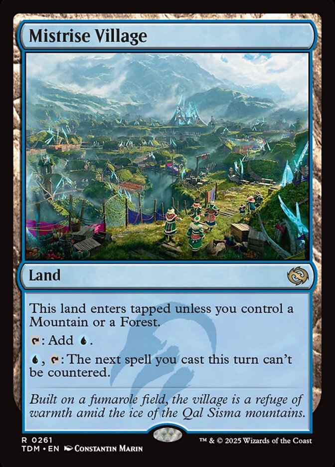 Mistrise Village card front