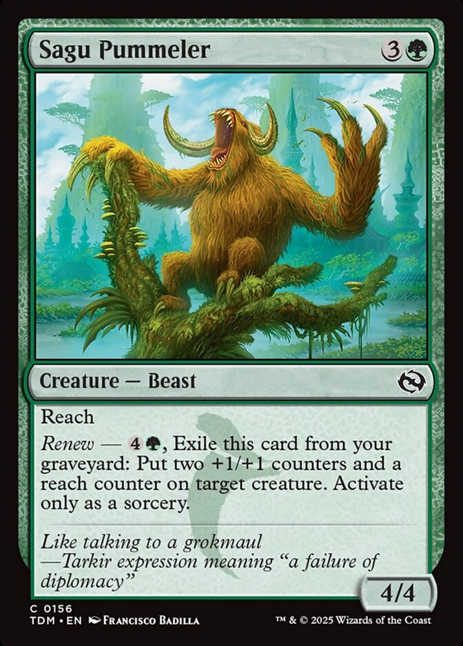 Sagu Pummeler card front