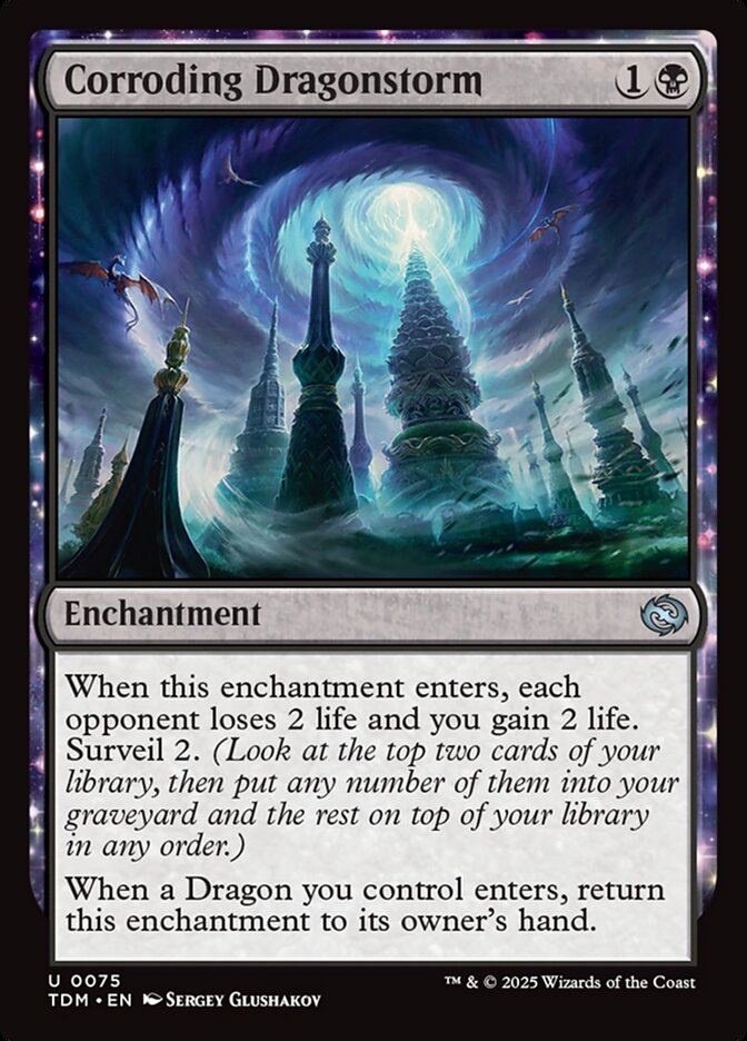 Corroding Dragonstorm card front