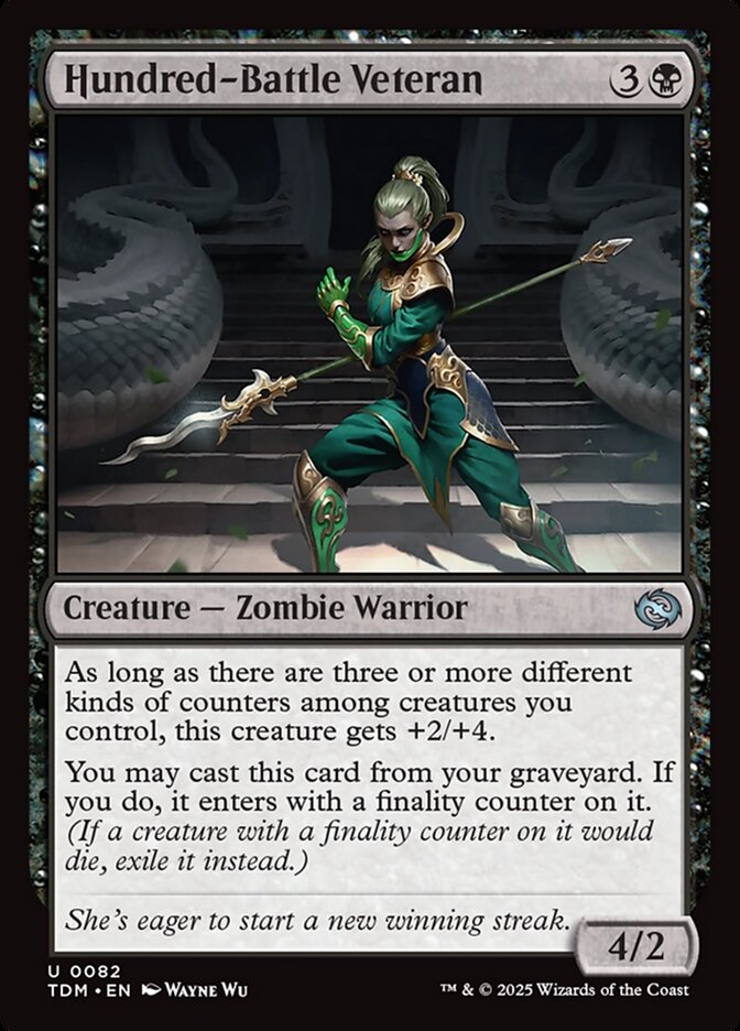 Hundred-Battle Veteran card front