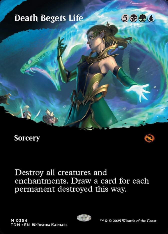 Death Begets Life card front