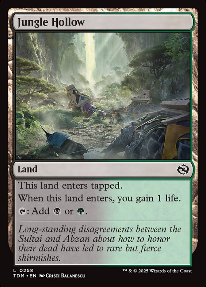 Jungle Hollow card front